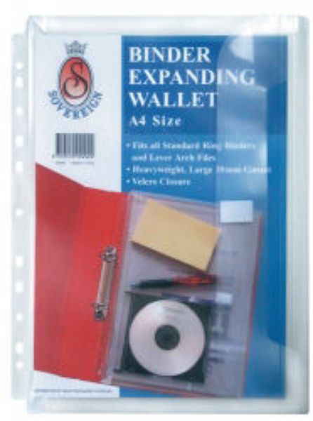 Picture of EXPANDING BINDER WALLET SOVEREIGN A4 CLE