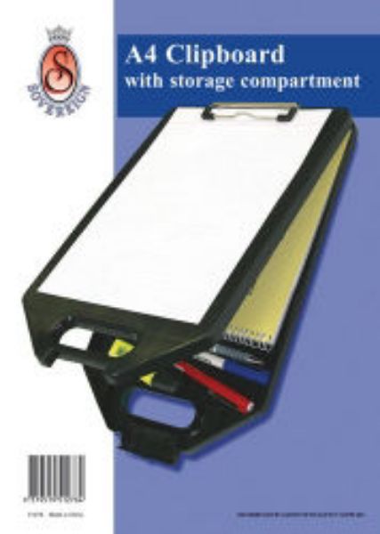 Picture of CLIPBOARD A4 SOVEREIGN WITH STORAGE ASST